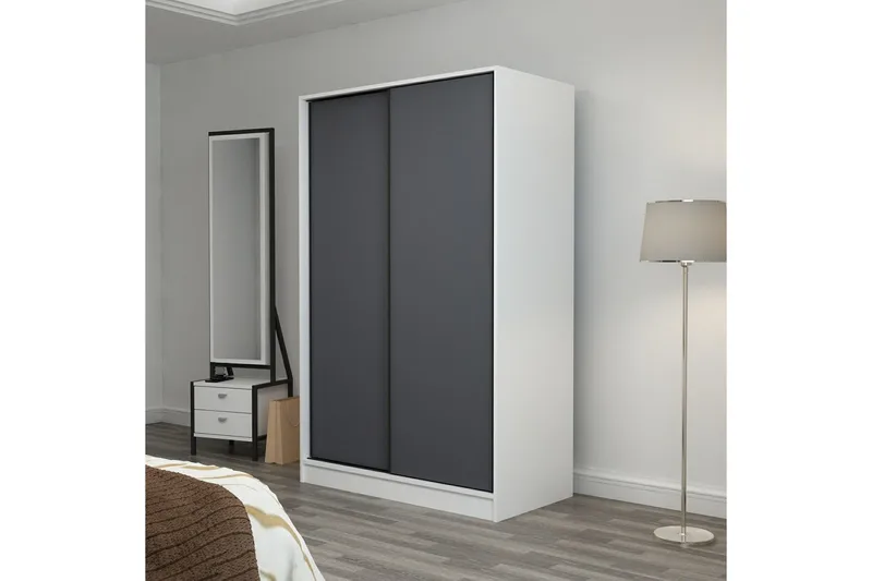 Fruitland Garderob 120 cm - Grå/Vit - Förvaring - Garderober & garderobssystem