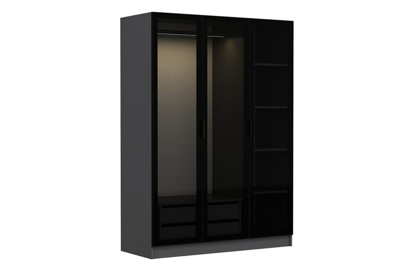 Fruitland Garderob 135 cm - Antracit - Förvaring - Garderober & garderobssystem