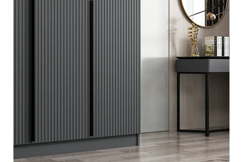 Fruitland Garderob 135 cm - Antracit - Förvaring - Garderober & garderobssystem