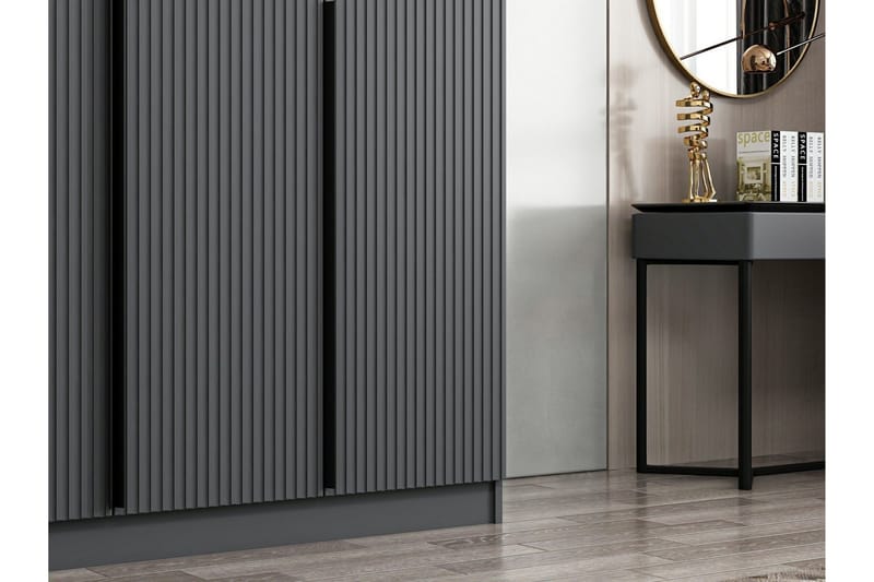 Fruitland Garderob 135 cm - Antracit - Förvaring - Garderober & garderobssystem