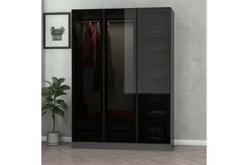 Fruitland Garderob 135 cm - Antracit - Förvaring - Garderober & garderobssystem
