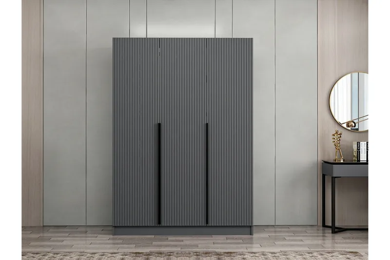 Fruitland Garderob 135 cm - Antracit - Förvaring - Garderober & garderobssystem