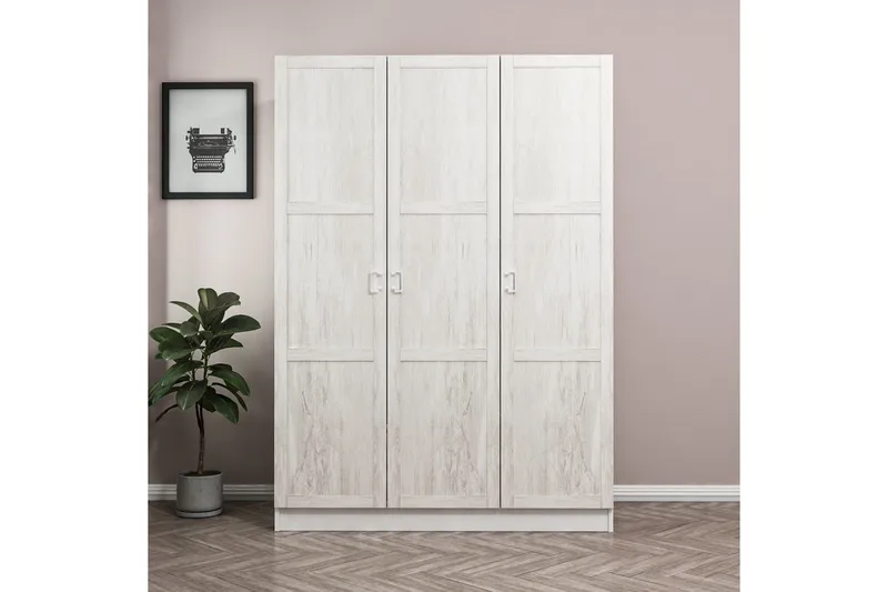 Fruitland Garderob 135 cm, Beige