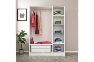 Fruitland Garderob 135 cm - Beige - Förvaring - Garderober & garderobssystem