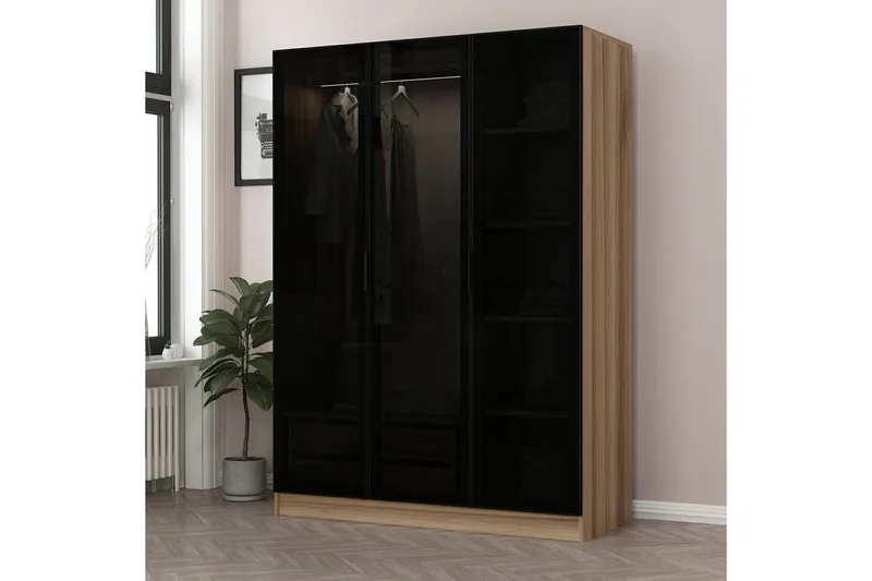Fruitland Garderob 135 cm, Brun