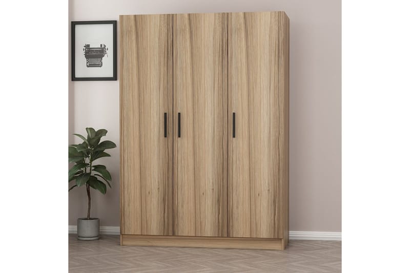 Fruitland Garderob 135 cm - Ek - Förvaring - Garderober & garderobssystem