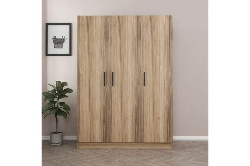 Fruitland Garderob 135 cm - Ek - Förvaring - Garderober & garderobssystem