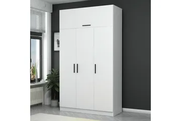 Fruitland Garderob 135 cm - Vit - Förvaring - Garderober & garderobssystem