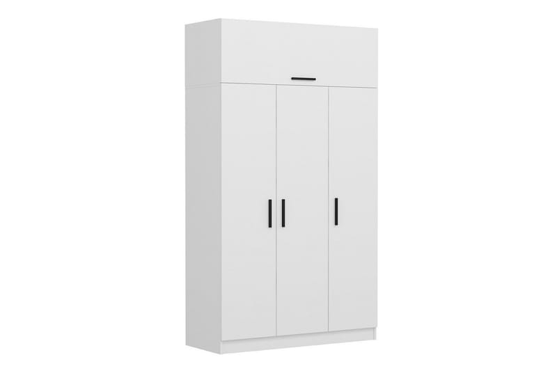Fruitland Garderob 135 cm - Vit - Förvaring - Garderober & garderobssystem