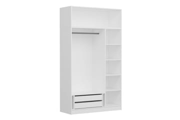 Fruitland Garderob 135 cm - Vit - Förvaring - Garderober & garderobssystem