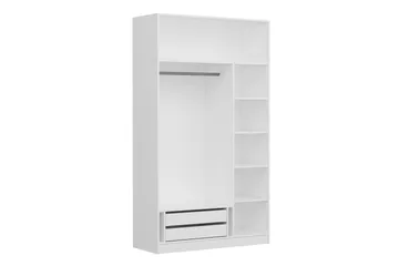 Fruitland Garderob 135 cm - Vit - Förvaring - Garderober & garderobssystem