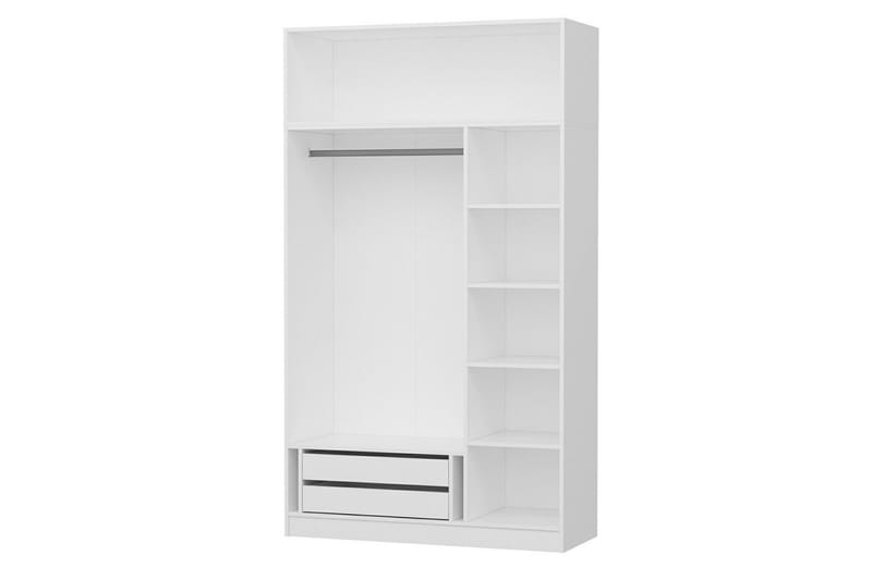 Fruitland Garderob 135 cm - Vit - Förvaring - Garderober & garderobssystem