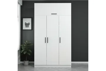 Fruitland Garderob 135 cm - Vit - Förvaring - Garderober & garderobssystem