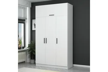Fruitland Garderob 135 cm - Vit - Förvaring - Garderober & garderobssystem