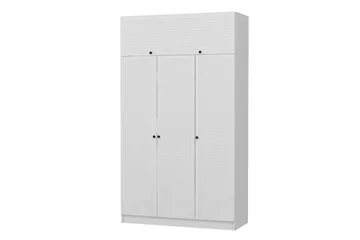 Fruitland Garderob 135x210 cm - Vit - Förvaring - Garderober & garderobssystem