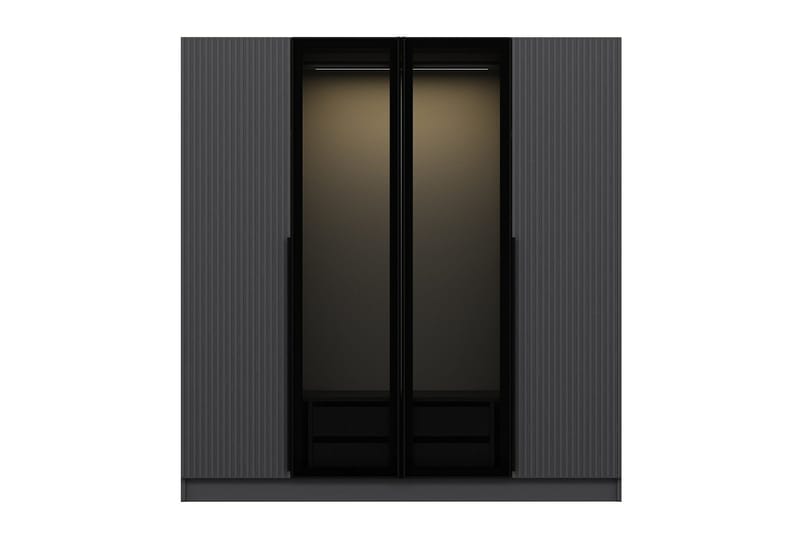 Fruitland Garderob 180 cm - Antracit - Förvaring - Garderober & garderobssystem