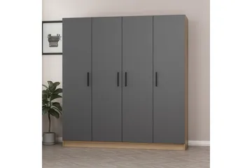 Fruitland Garderob 180 cm - Antracit - Förvaring - Garderober & garderobssystem