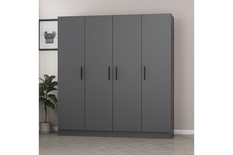 Fruitland Garderob 180 cm - Antracit - Förvaring - Garderober & garderobssystem