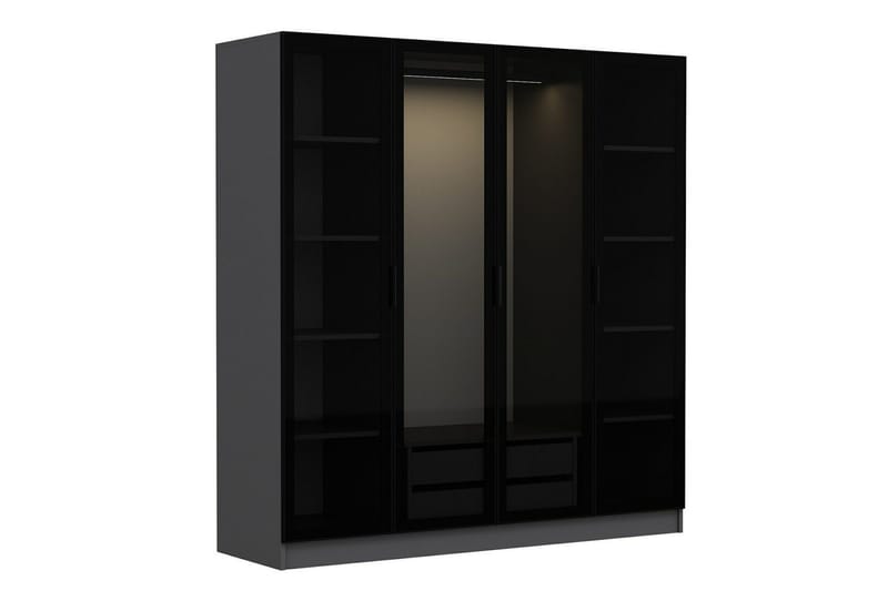 Fruitland Garderob 180 cm - Antracit - Förvaring - Garderober & garderobssystem