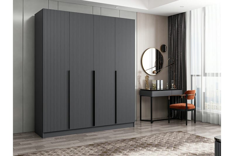 Fruitland Garderob 180 cm - Antracit - Förvaring - Garderober & garderobssystem
