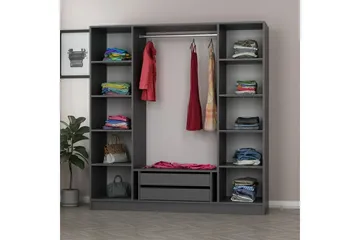 Fruitland Garderob 180 cm - Antracit - Förvaring - Garderober & garderobssystem