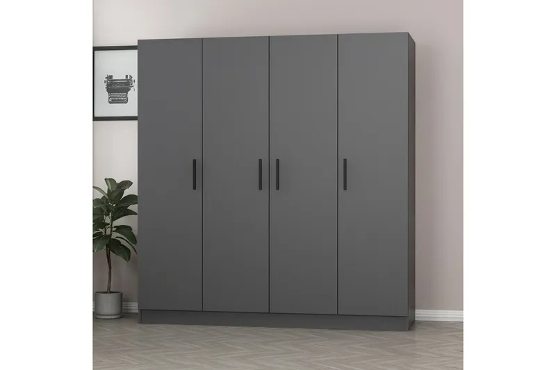 Fruitland Garderob 180 cm - Antracit - Förvaring - Garderober & garderobssystem