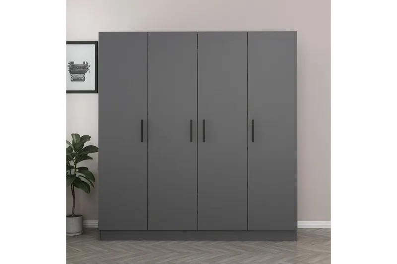 Fruitland Garderob 180 cm - Antracit - Förvaring - Garderober & garderobssystem