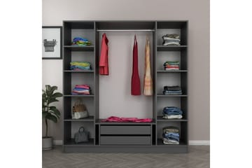 Fruitland Garderob 180 cm - Antracit - Förvaring - Garderober & garderobssystem