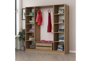 Fruitland Garderob 180 cm - Brun - Förvaring - Garderober & garderobssystem