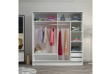 Fruitland Garderob 180 cm - Brun - Förvaring - Garderober & garderobssystem