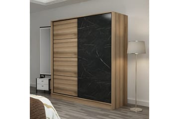 Fruitland Garderob 180 cm - Brun/Svart - Förvaring - Garderober & garderobssystem