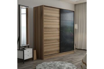Fruitland Garderob 180 cm - Brun/Svart - Förvaring - Garderober & garderobssystem