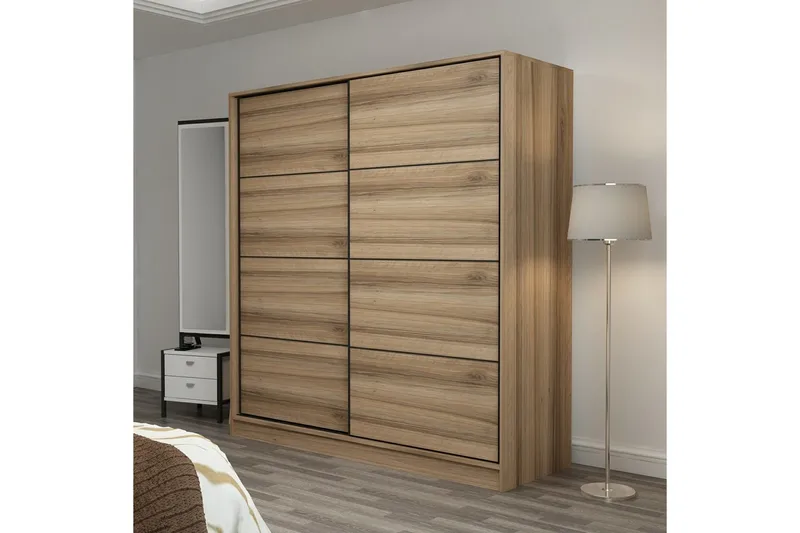 Fruitland Garderob 180 cm - Ek - Förvaring - Garderober & garderobssystem