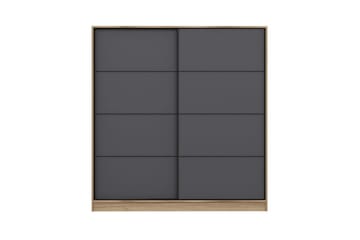 Fruitland Garderob 180 cm - Grå/Ek - Förvaring - Garderober & garderobssystem