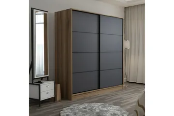 Fruitland Garderob 180 cm - Grå/Ek - Förvaring - Garderober & garderobssystem