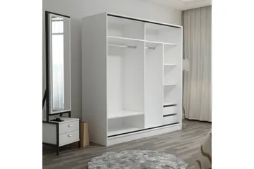 Fruitland Garderob 180 cm - Svart/Brun - Förvaring - Garderober & garderobssystem