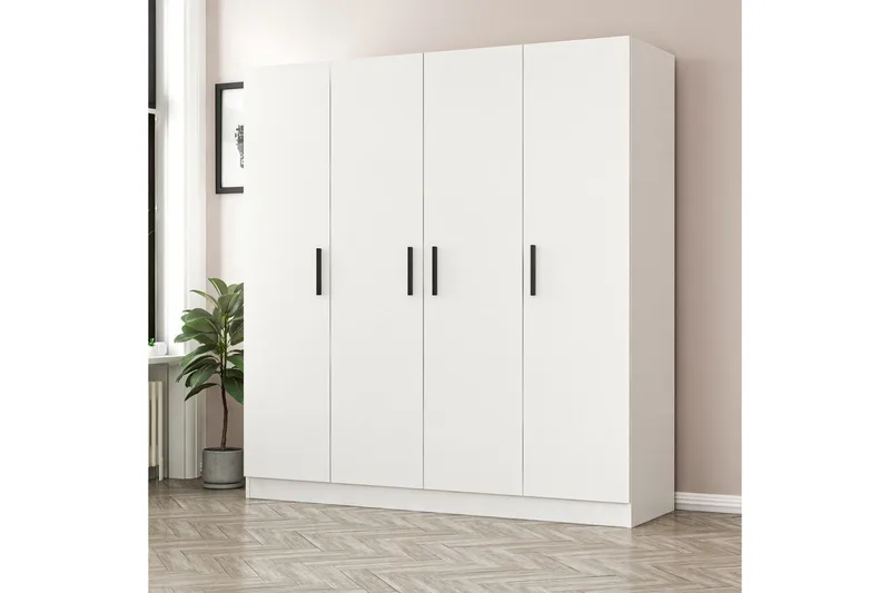 Fruitland Garderob 180 cm - Vit - Förvaring - Garderober & garderobssystem