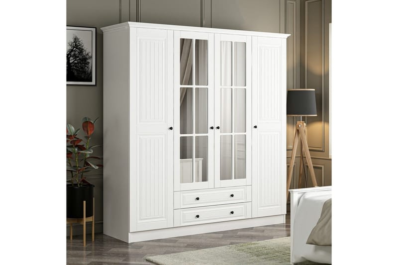 Fruitland Garderob 180 cm - Vit - Förvaring - Garderober & garderobssystem