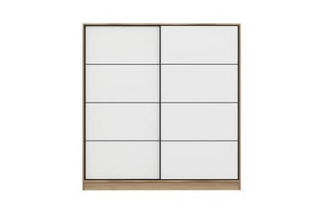 Fruitland Garderob 180 cm - Vit/ek - Förvaring - Garderober & garderobssystem
