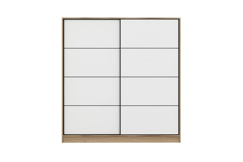 Fruitland Garderob 180 cm - Vit/ek - Förvaring - Garderober & garderobssystem