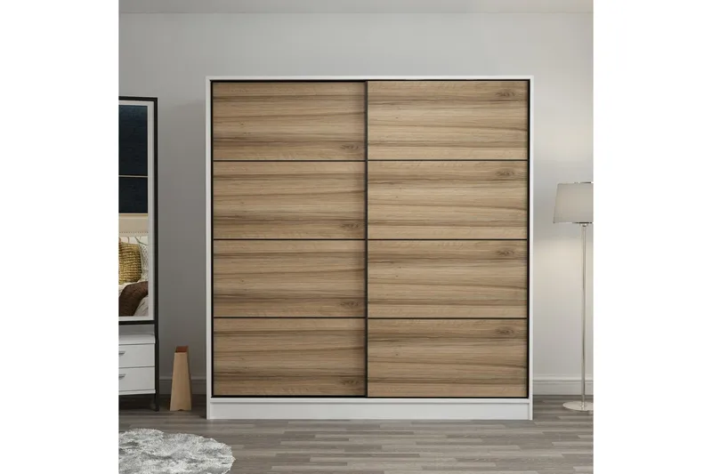 Fruitland Garderob 220 cm, Brun