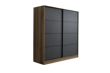 Fruitland Garderob 220 cm - Grå/Ek - Förvaring - Garderober & garderobssystem