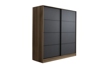 Fruitland Garderob 220 cm - Grå/Ek - Förvaring - Garderober & garderobssystem