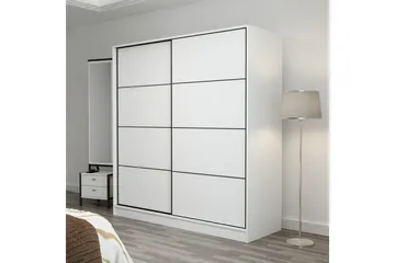 Fruitland Garderob 220 cm - Vit - Förvaring - Garderober & garderobssystem