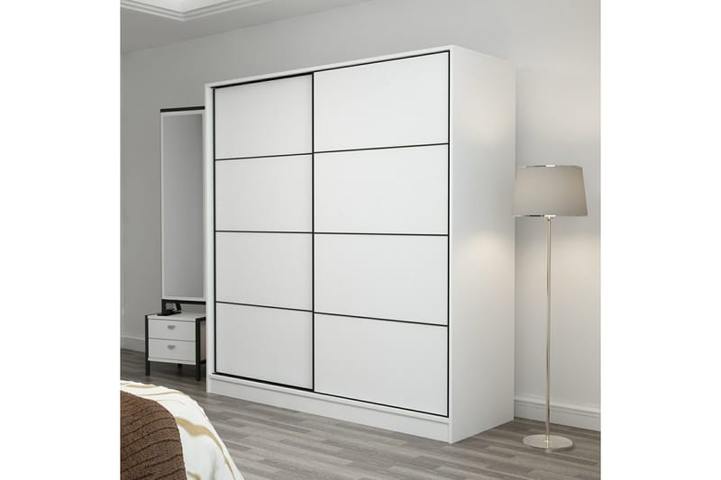 Fruitland Garderob 220 cm - Vit - Förvaring - Garderober & garderobssystem