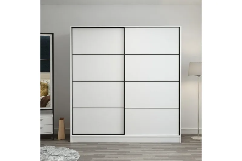 Fruitland Garderob 220 cm - Vit - Förvaring - Garderober & garderobssystem