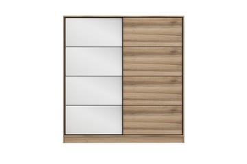 Fruitland Garderob 220 cm - Vit/Brun/Ek - Förvaring - Garderober & garderobssystem