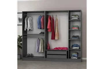 Fruitland Garderob 225 cm - Antracit - Förvaring - Garderober & garderobssystem