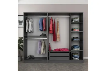 Fruitland Garderob 225 cm - Antracit - Förvaring - Garderober & garderobssystem