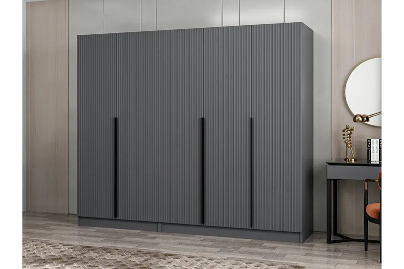 Fruitland Garderob 225 cm - Antracit - Förvaring - Garderober & garderobssystem